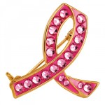 Make a Statement with this Jeweled Pink Ribbon